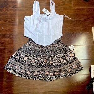 Mini Skirt & Cami Top